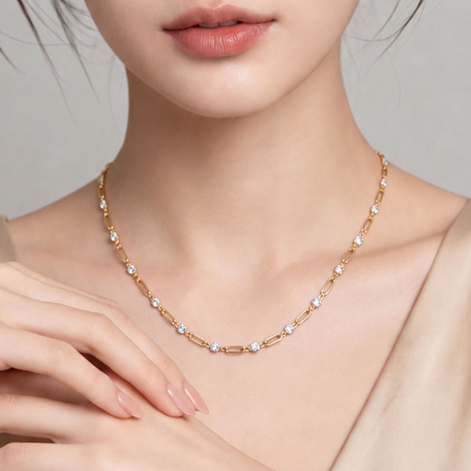 Italian Simple Necklace | Silver Necklace