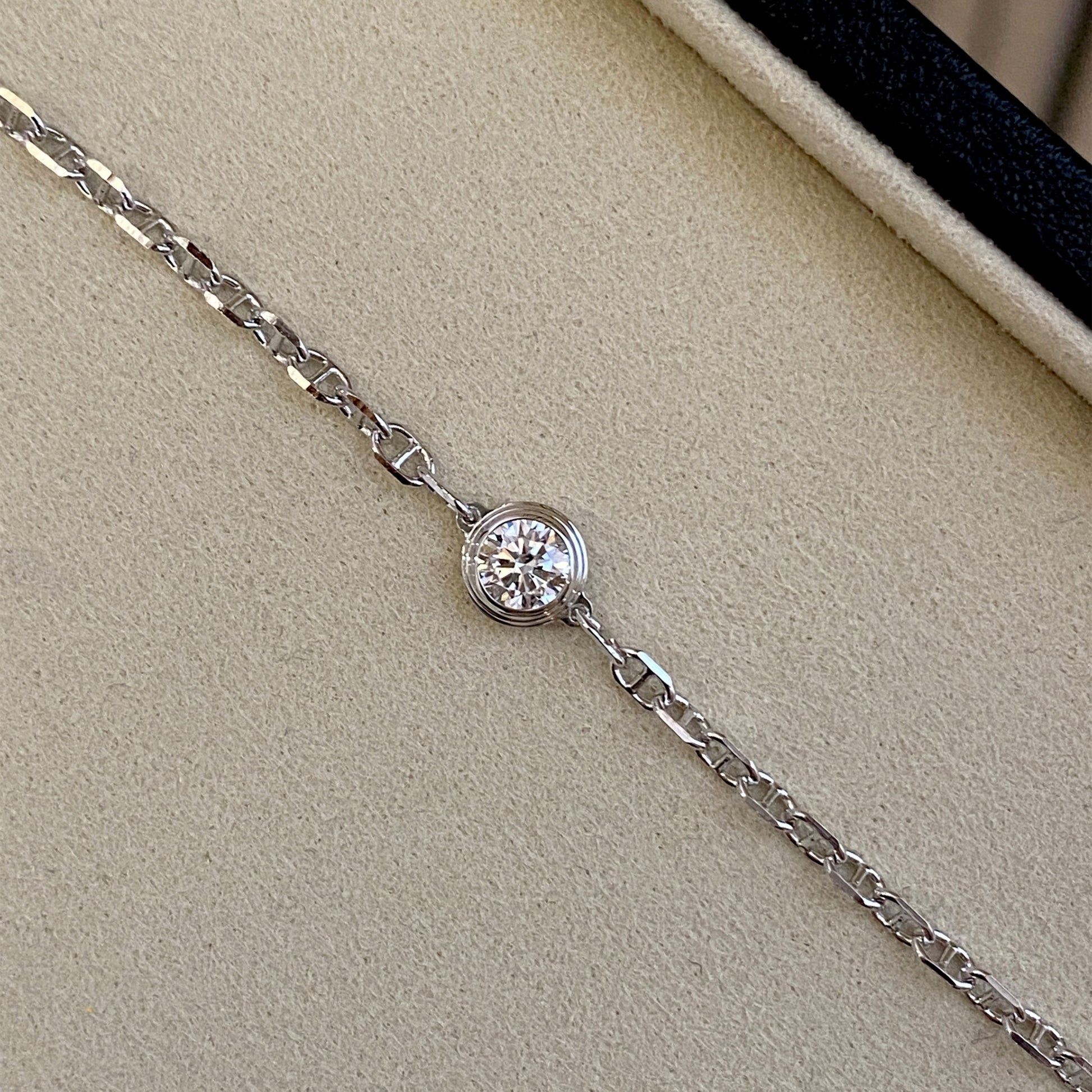Moissanite Bubble Design Bracelet｜Silver Bracelet