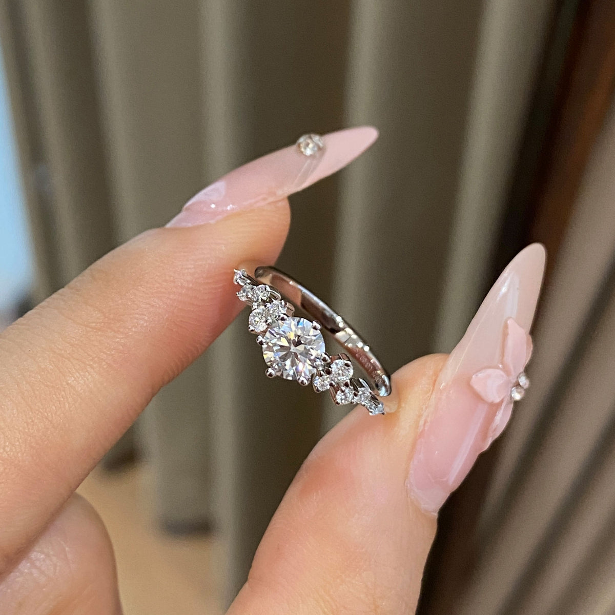 Lab Grown Diamond Love Letter Ring | Silver Ring