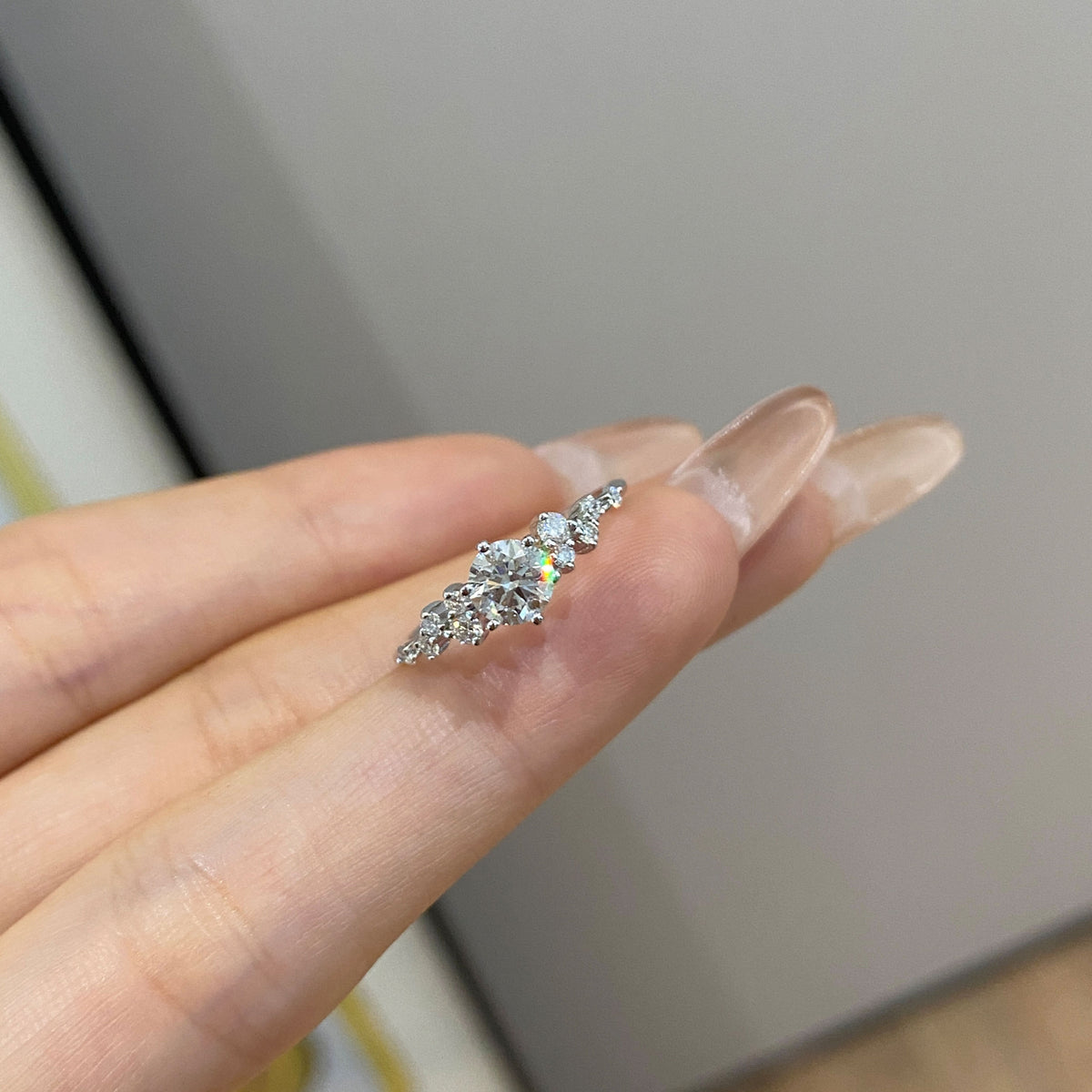 Lab Grown Diamond Love Letter Ring | Silver Ring