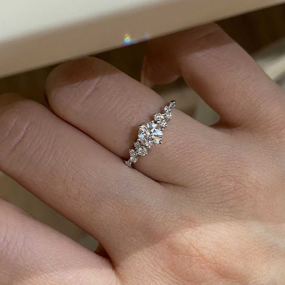 Lab Grown Diamond Love Letter Ring | Silver Ring