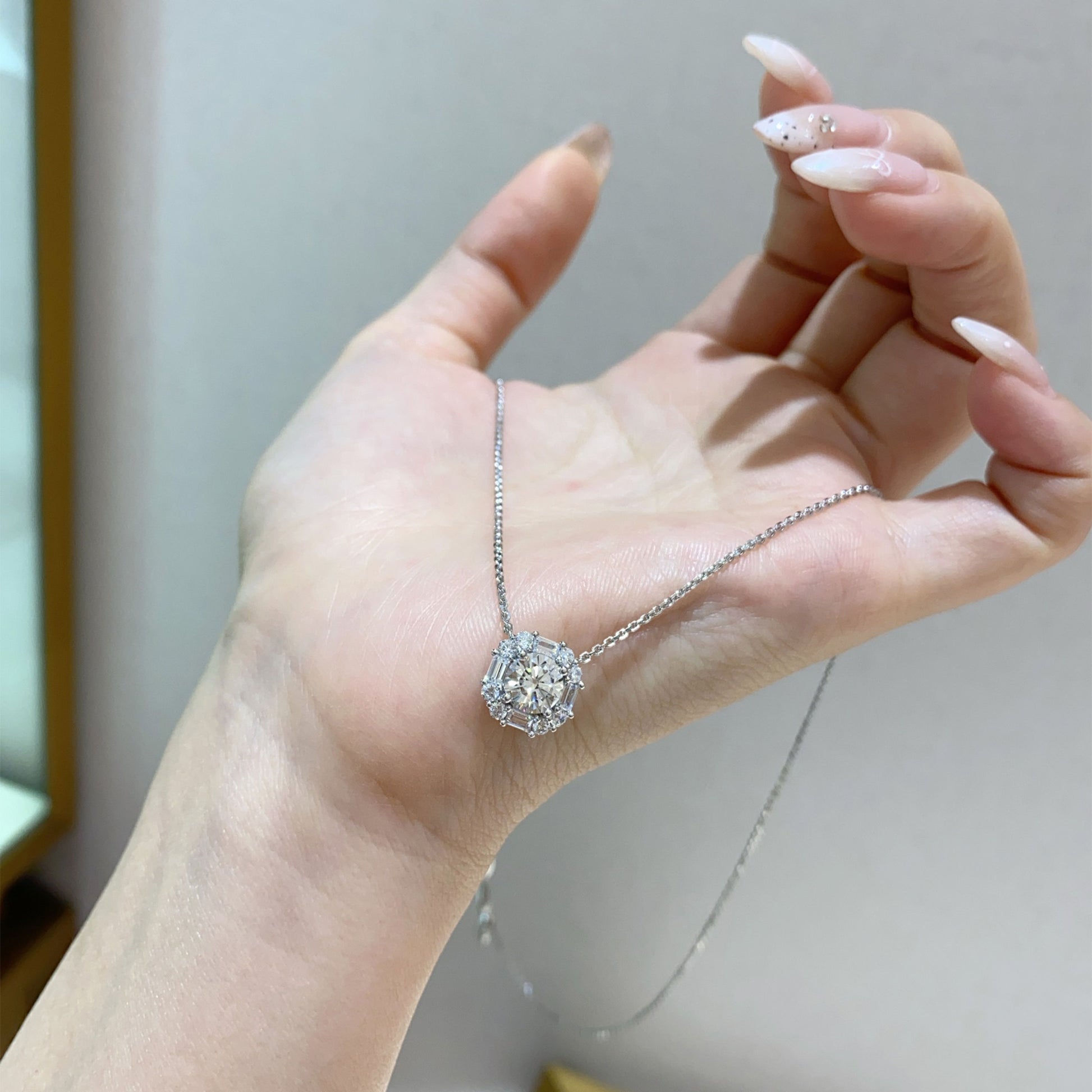 Dainty Sugar Pendant Necklace | Silver Necklace