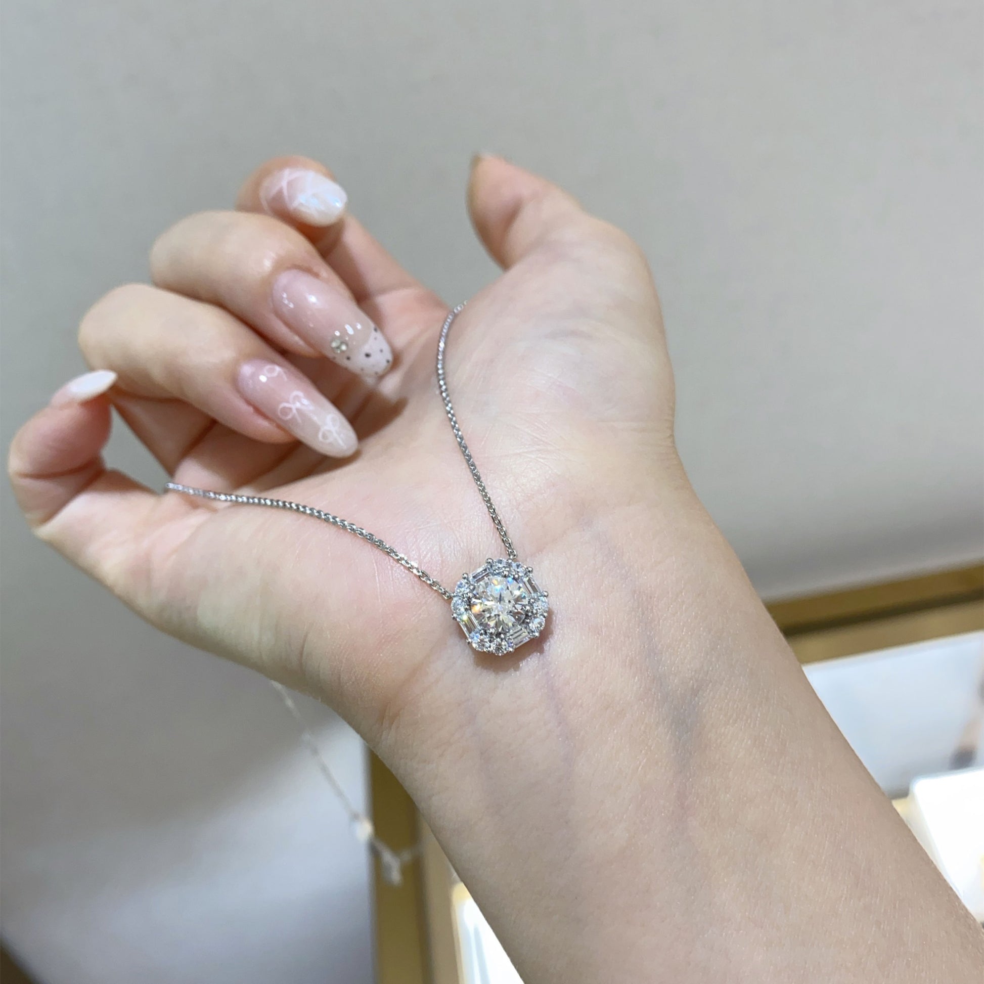 Dainty Sugar Pendant Necklace | Silver Necklace