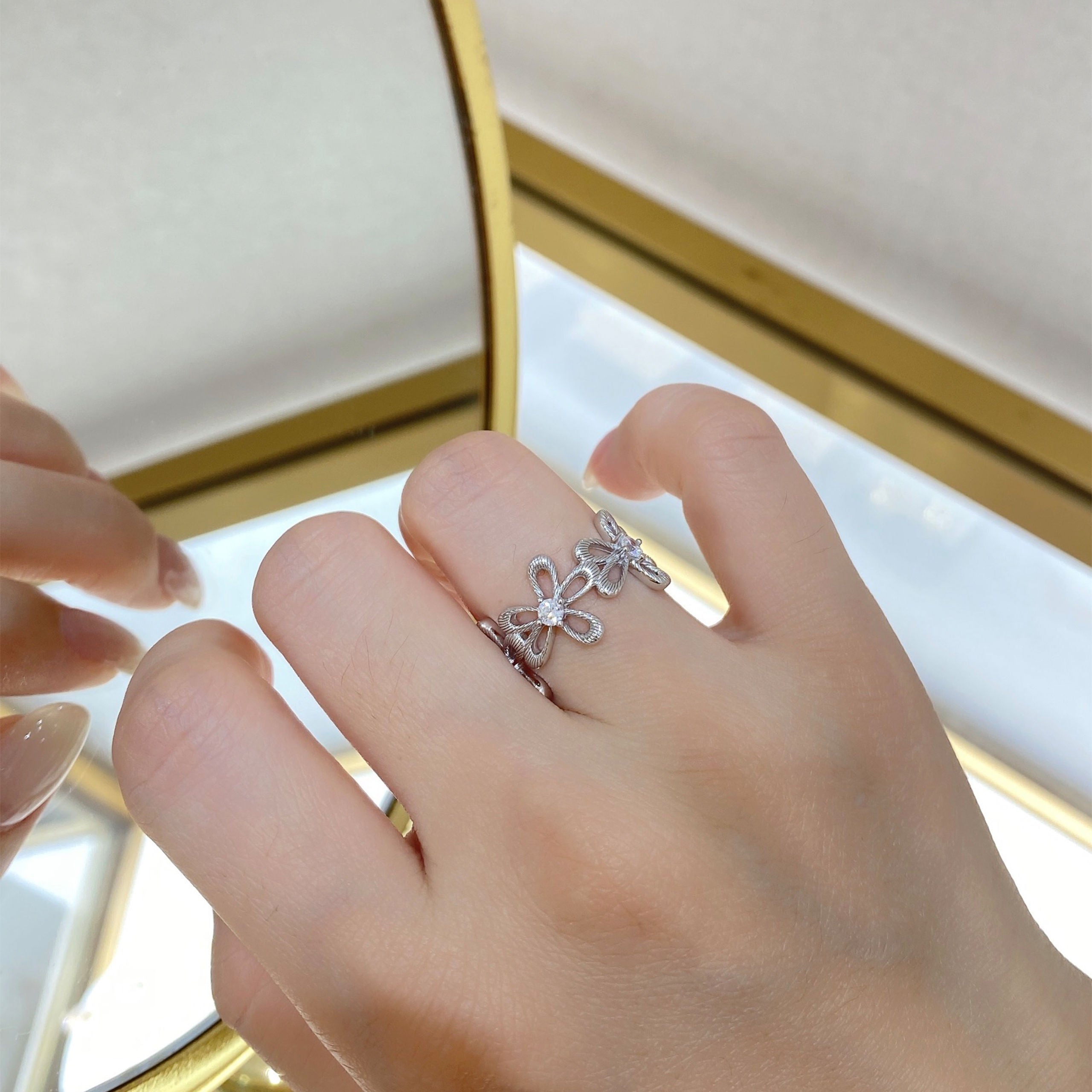 Lace Flower Ring｜Silver Ring