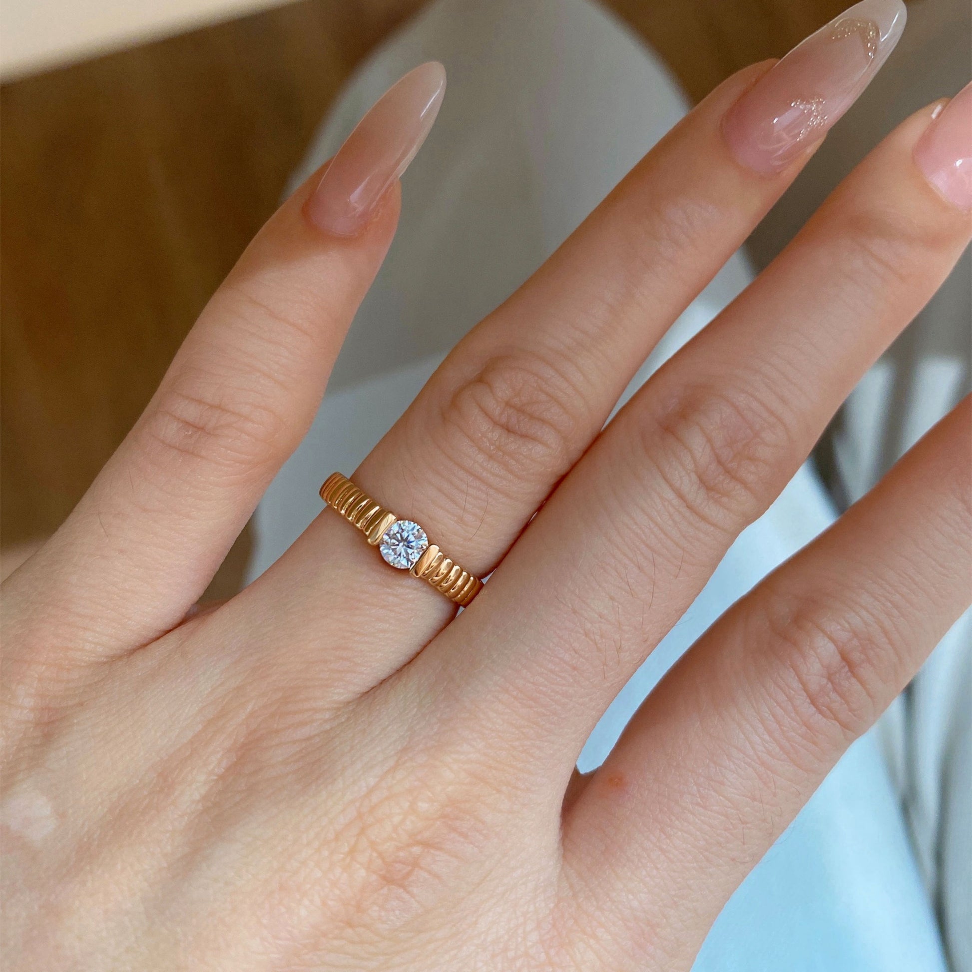 Double Band Moissanite Ring | Silver  Ring