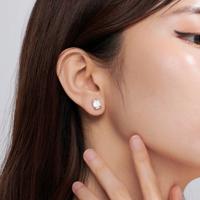 Ins Style Asscher Cut Stud Earrings | Silver Earrings