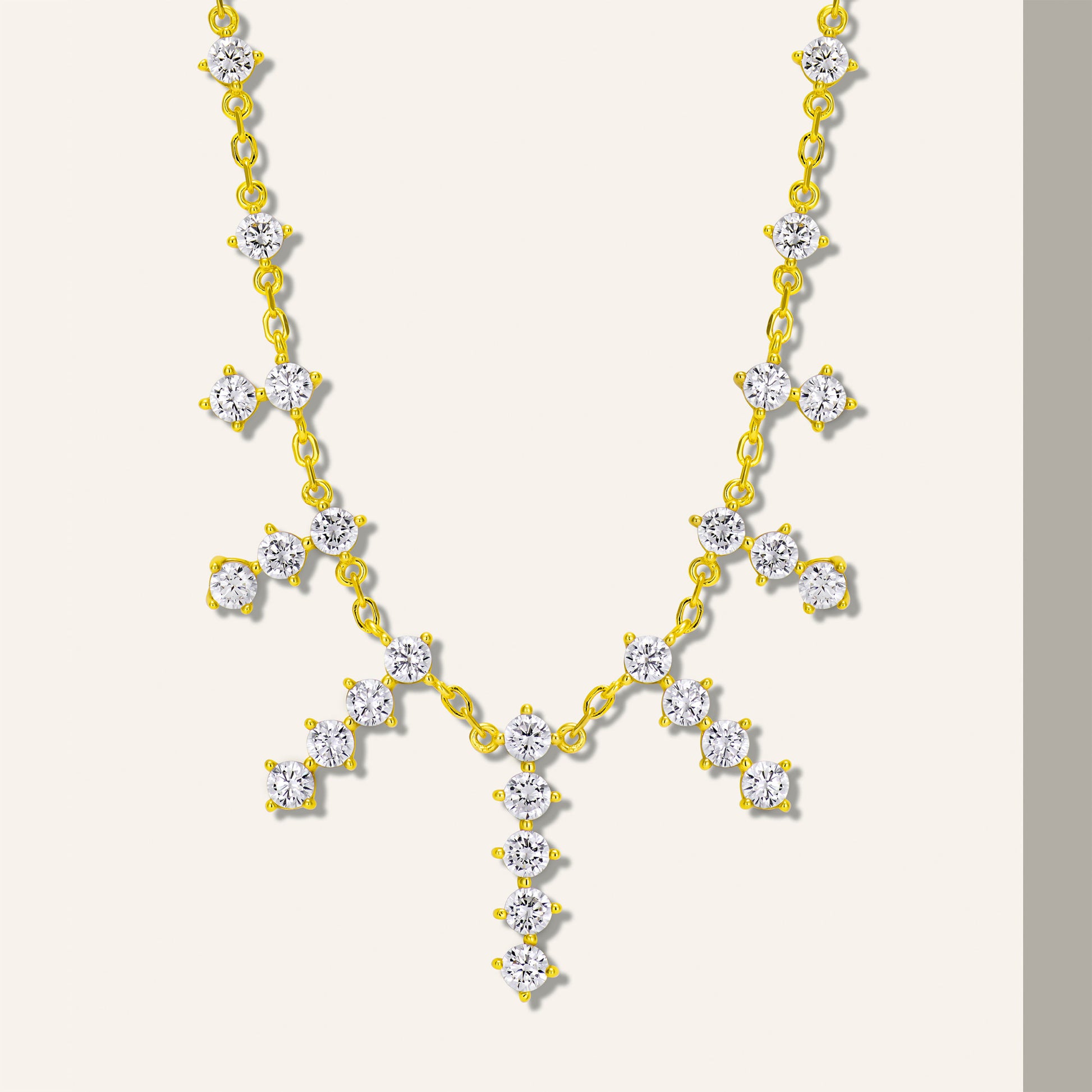 Sparkling Tassel Necklace｜Silver Necklace