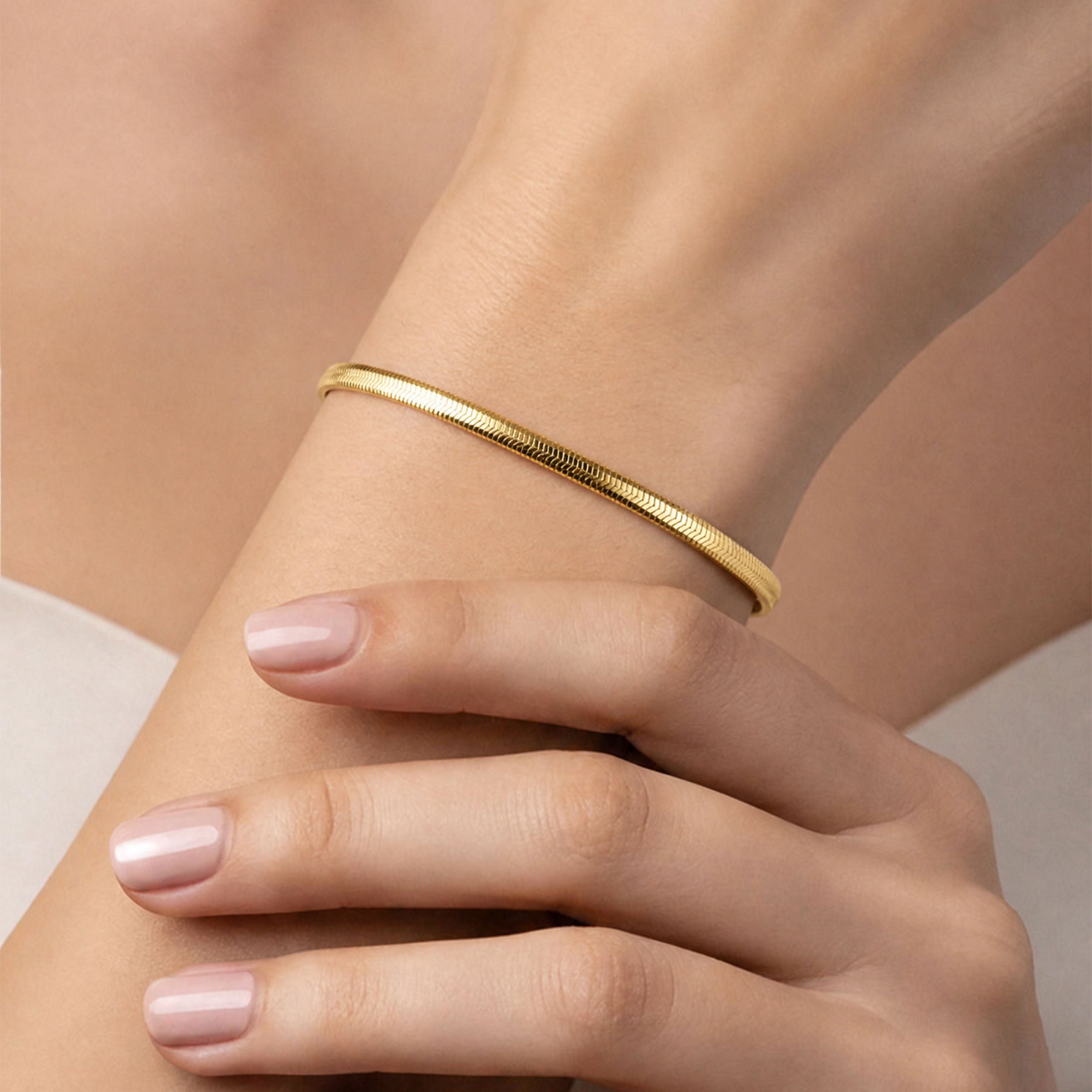 Italian Snake Chain Bracelet | Silver Bracelet